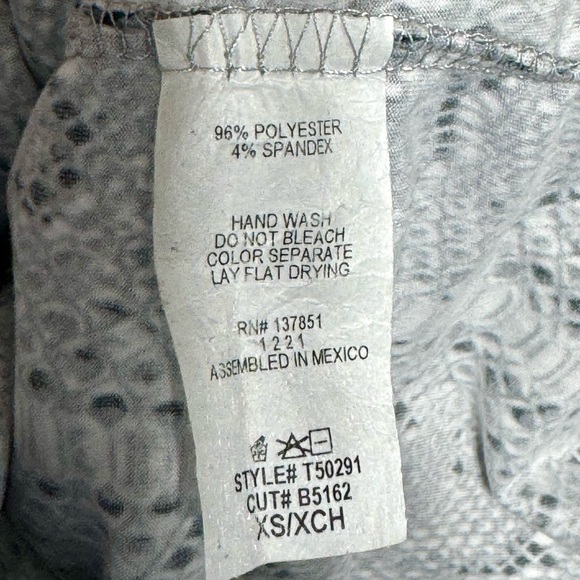 Gaze Animal Print Bodysuit Shapewear Lingerie Women's Size XS Gray And Black - Picture 4 of 4